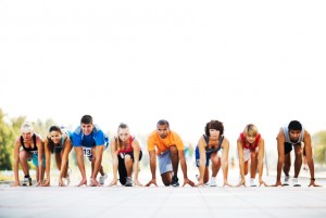 Launch Your Career - Runners at starting line
